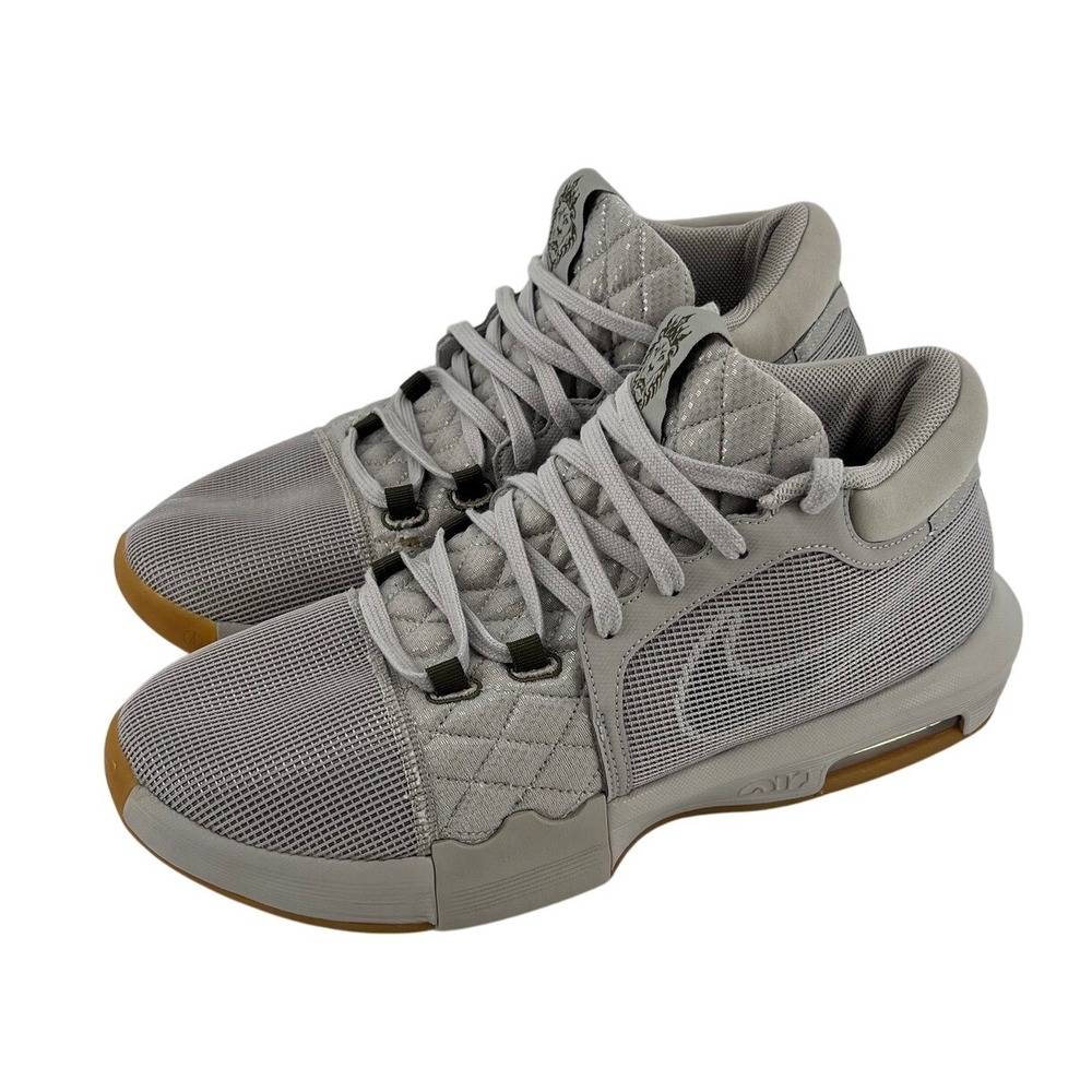 Nike LeBron Witness VIII Basketball Shoes Gray Lion Men's Sneakers